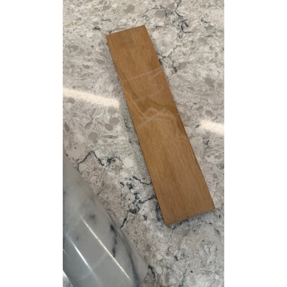 Polished White Marble Rolling Pin featuring Wooden Handles & Stand - Picture 6 of 7